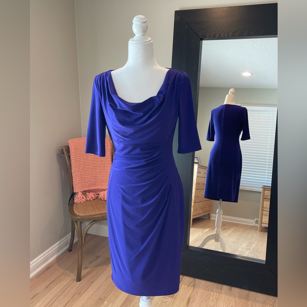 Ralph Lauren sheath dress size 4 purple
